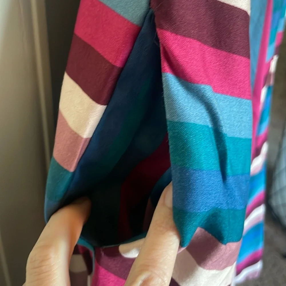 Collectif Nova Swing Dress Stripe Sz 14 - Picture 3 of 10